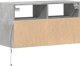 vidaXL Κρεμαστή ντουλάπα TV με LED, γκρι σκουριά, 80x31x45 εκ.
