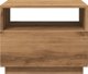 vidaXL Τραπέζι καφέ με LED φωτισμό δρυός artisan 50x49x40 εκ.