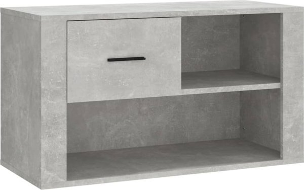 vidaXL Παπουτσοθήκη Γκρι Σκυροδέματος 80x35x45 cm