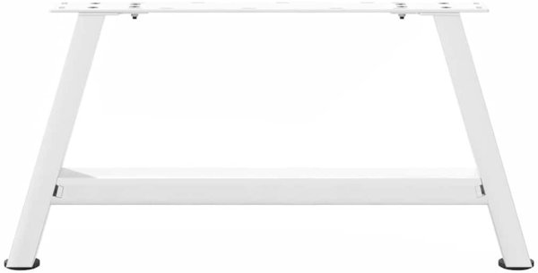 vidaXL Nogi do stolika kawowego, 2 szt., biale, 60x(30-31) cm, stal