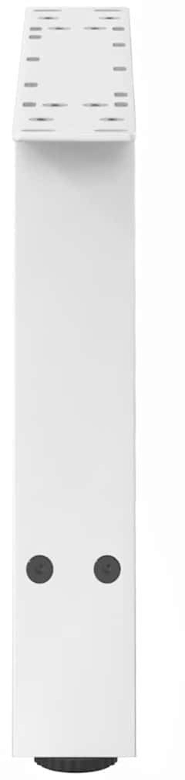 vidaXL Nogi do stolika kawowego, 2 szt., biale, 60x(30-31) cm, stal