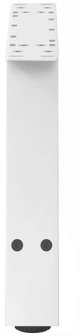 vidaXL Nogi do stolika kawowego, 2 szt., biale, 60x(30-31) cm, stal