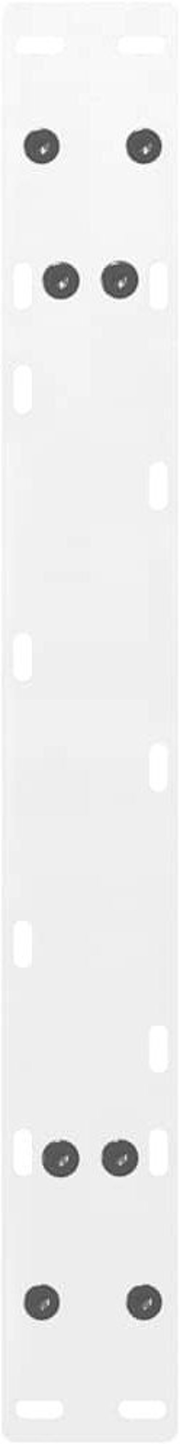 vidaXL Nogi do stolika kawowego, 2 szt., biale, 60x(30-31) cm, stal