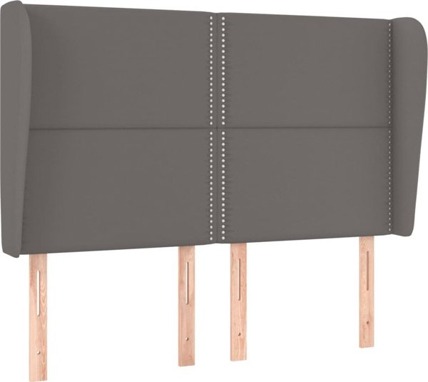 Κεφαλάρι uszak vidaXL, γκρι, 147x23x118/128 cm, τεχνητό δέρμα