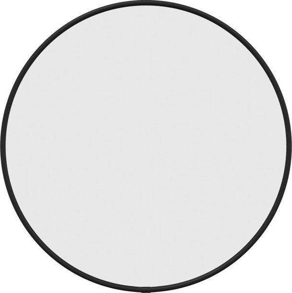 vidaXL Καθρέφτης τοίχου, μαύρος, 40 cm, στρογγυλός