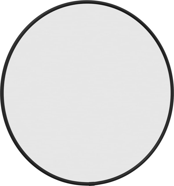 vidaXL Καθρέφτης τοίχου, μαύρος, 40 cm, στρογγυλός
