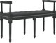 vidaXL Πάγκος, Μαύρος, 110x40x70 εκ., με Επιφάνεια Απαλή Βελούδινη