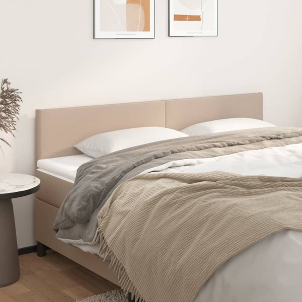 vidaXL Ζαγλωθήρες, Σετ 2, Καπουτσίνο, 100x5x78/88 εκ., Συνθετικό Δέρμα