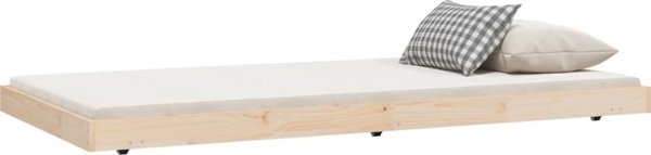 vidaXL Κορνίζα κρεβατιού, 80 x 200 cm, φυσικό πεύκο
