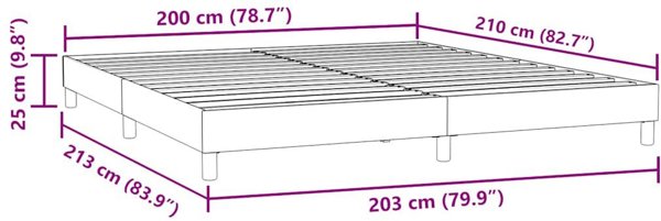 vidaXL Κρεβάτι Box Spring χωρίς στρώμα