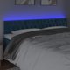 vidaXL Επικεφαλάρι κρεβατιού με LED, σκούρο μπλε 180x7x78/88cm, βελούδο