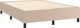 vidaXL Κρεβάτι Continental με στρώμα, cappuccino, οικολογικό δέρμα 140x200 εκ