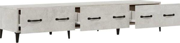 vidaXL Szafka pod TV, szarosc betonu, 150x34,5x30 cm