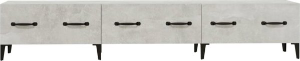 vidaXL Szafka pod TV, szarosc betonu, 150x34,5x30 cm