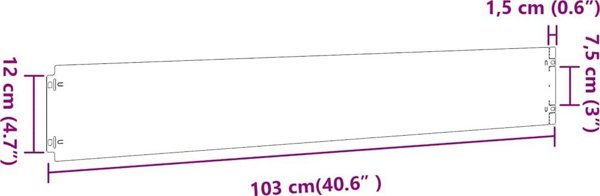 vidaXL Πλαϊνά Χλοοτάπητα από Ανοξείδωτο Ατσάλι 15x103 εκ, Σετ 10 Τεμάχια