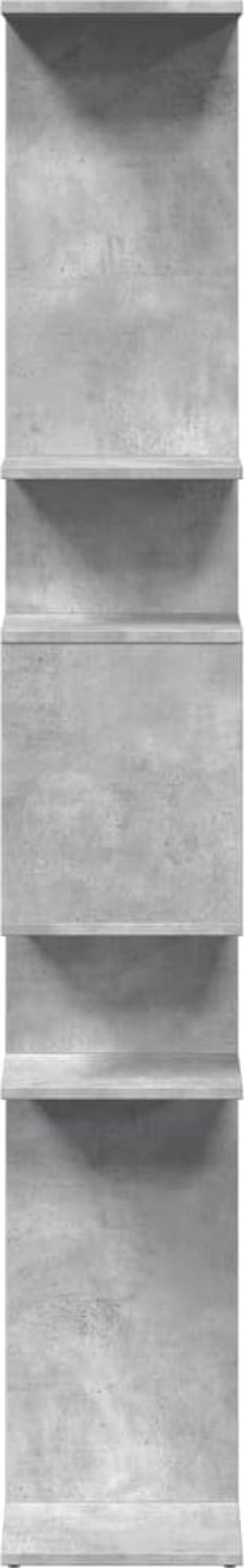 vidaXL Ράφι, απόχρωση γκρι μπετό, 92x29x188 cm, ξυλοπολυμερές υλικό
