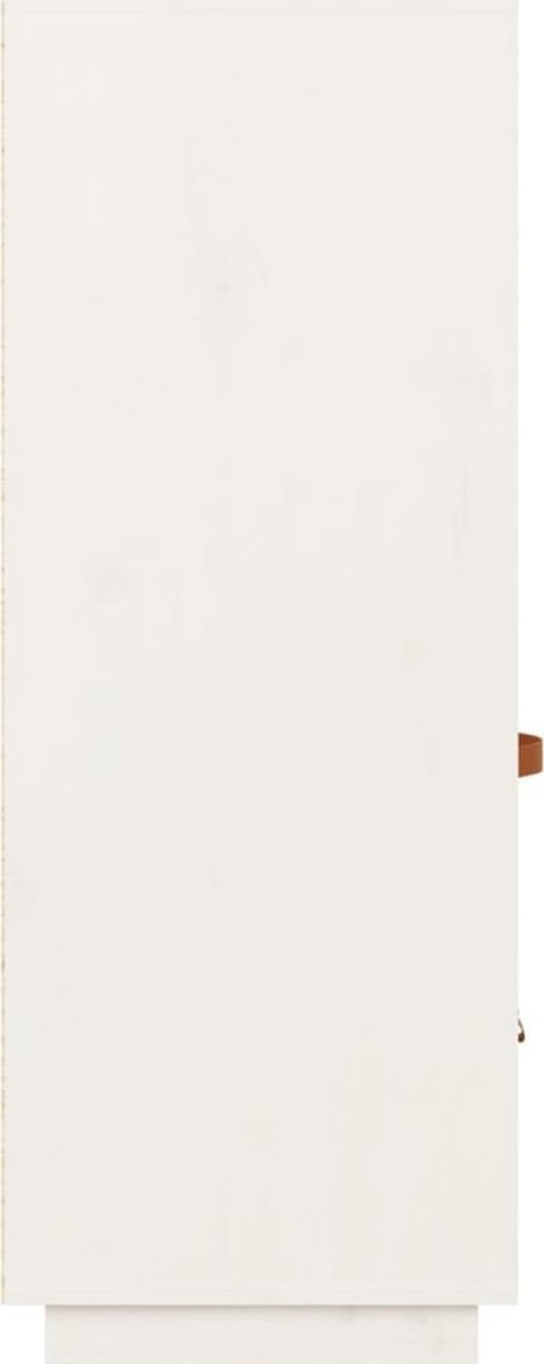 vidaXL Ντουλάπι, λευκό, 67x40x108,5 εκ., από μασίφ πεύκο