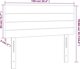 vidaXL Προσκέφαλο κρεβατιού, μαύρο, 100x5x78/88 cm, βελούδο