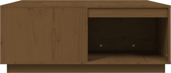 vidaXL Τραπεζάκι Καφέ, μελί, 100x101x40,5 cm, μασίφ πεύκο