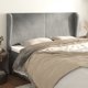 vidaXL Ζαγλόου ουςακ, ανοιχτό γκρι, 203x23x118/128 cm, βελούδο