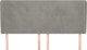 vidaXL Ζαγλόου ουςακ, ανοιχτό γκρι, 203x23x118/128 cm, βελούδο
