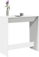 vidaXL Σκαμπό μπαρ, λευκό, 102x50x103,5 εκ, ξυλώδες υλικό