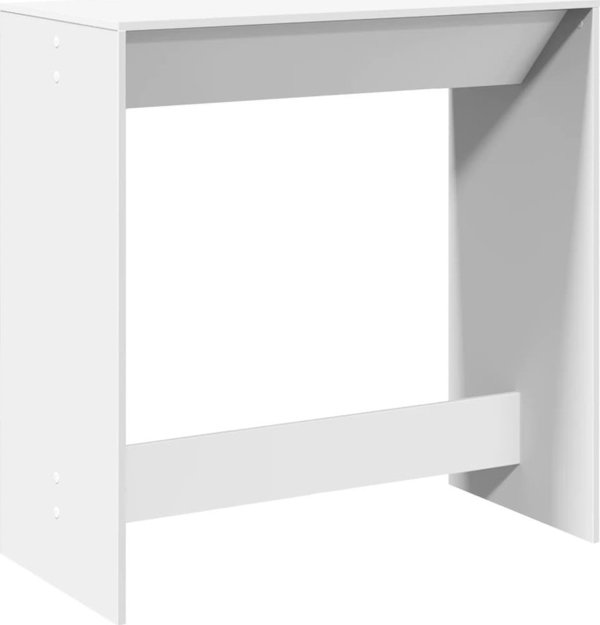 vidaXL Σκαμπό μπαρ, λευκό, 102x50x103,5 εκ, ξυλώδες υλικό