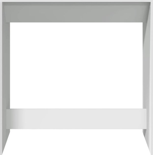 vidaXL Σκαμπό μπαρ, λευκό, 102x50x103,5 εκ, ξυλώδες υλικό