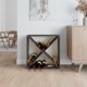 vidaXL vidaXL Szafka na wino, szara, 62x25x62 cm, lite drewno sosnowe