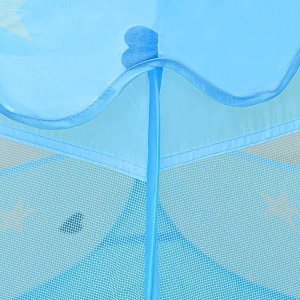 vidaXL Namiot do zabawy z 250 pileczkami, niebieski, 102x102x82 cm