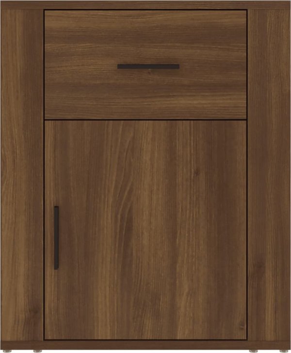 vidaXL Szafka nocna, brazowy dab, 50x36x60 cm