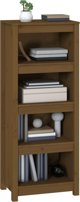vidaXL Ράφι βιβλίων, καφέ μέλι, 50x35x125,5 εκ, φυσικό πεύκο