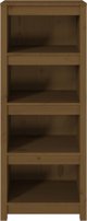 vidaXL Ράφι βιβλίων, καφέ μέλι, 50x35x125,5 εκ, φυσικό πεύκο