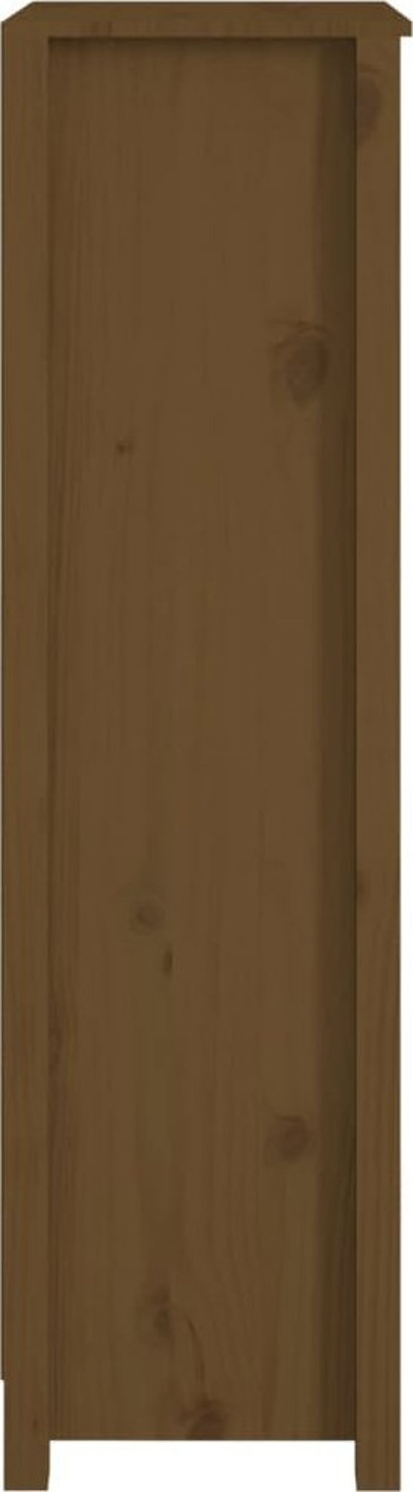 vidaXL Ράφι βιβλίων, καφέ μέλι, 50x35x125,5 εκ, φυσικό πεύκο