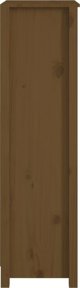 vidaXL Ράφι βιβλίων, καφέ μέλι, 50x35x125,5 εκ, φυσικό πεύκο