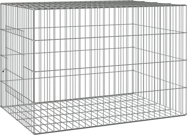 vidaXL Κλουβί για κουνέλι, 78x54x54 εκ, γαλβανιζέ σίδηρος