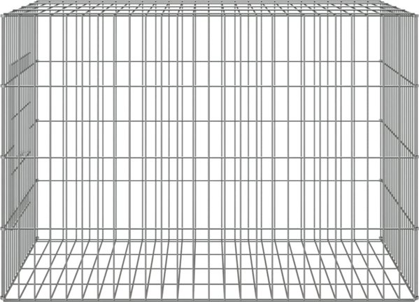 vidaXL Κλουβί για κουνέλι, 78x54x54 εκ, γαλβανιζέ σίδηρος