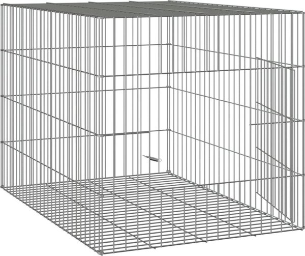 vidaXL Κλουβί για κουνέλι, 78x54x54 εκ, γαλβανιζέ σίδηρος