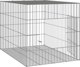 vidaXL Κλουβί για κουνέλι, 78x54x54 εκ, γαλβανιζέ σίδηρος