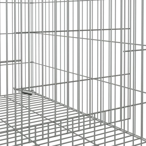 vidaXL Κλουβί για κουνέλι, 78x54x54 εκ, γαλβανιζέ σίδηρος