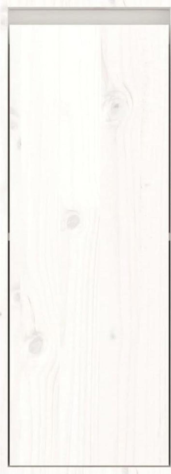 vidaXL Επιτοίχιες ντουλάπες, 2 τεμ., λευκές, 30x30x80 εκ., συμπαγές ξύλο πεύκου