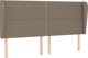 vidaXL Zaglowek uszak, taupe, 183x23x118/128 cm, tkanina