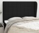 vidaXL Μαύρο κεφαλάρι στυλ uszak 147x23x118/128 cm από ύφασμα