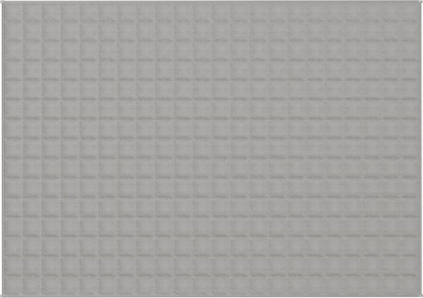 vidaXL Κουβέρτα βάρους, γκρι, 155x220 εκ, 7 κιλά, ύφασμα
