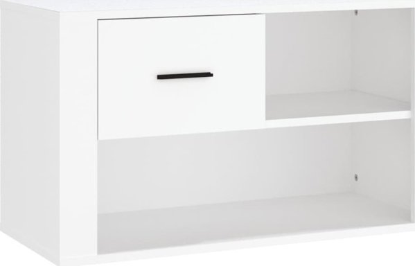 vidaXL Συσκευασία παπουτσιών, λευκή, 80x35x45 εκ