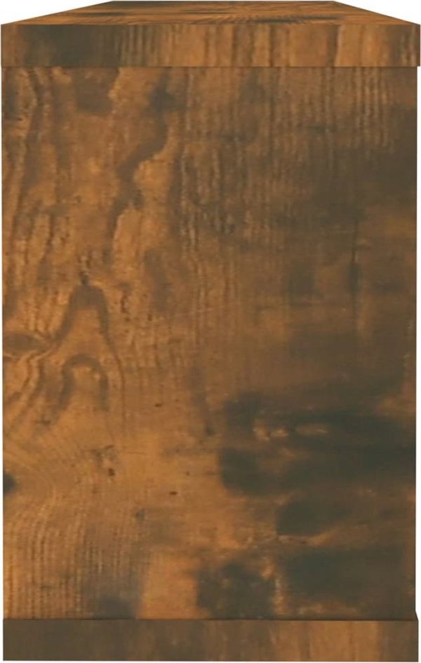 vidaXL Επιτοίχια ράφια, 2 τεμ., καπνιστό δρυς, 60x15x23 εκ