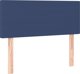 vidaXL Κρεβάτι κοντινεντάλ με στρώμα, μπλε, 80x200 cm, ύφασμα