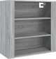 vidaXL Ντουλάπι τοίχου, γκρι δρυς σονόμα, 80x33x80 εκ.