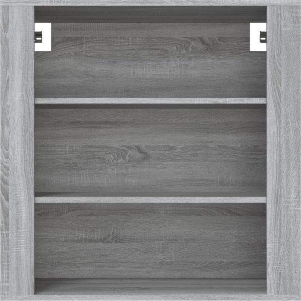 vidaXL Ντουλάπι τοίχου, γκρι δρυς σονόμα, 80x33x80 εκ.