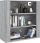 vidaXL Ντουλάπι τοίχου, γκρι δρυς σονόμα, 80x33x80 εκ.